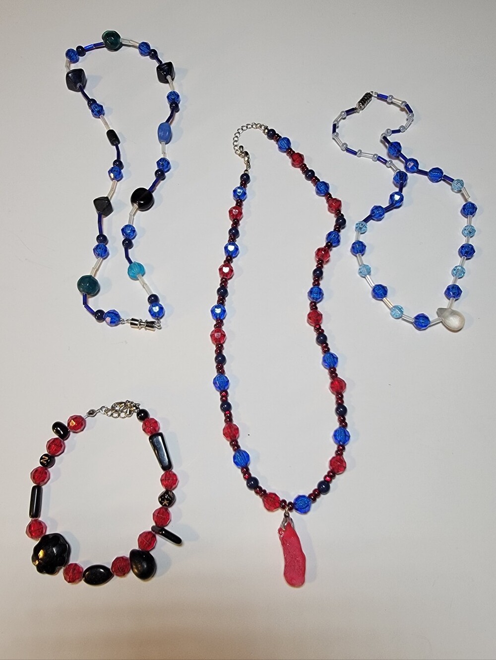 Jewelry Lot 4 Vintage Handmade Bead Fashion